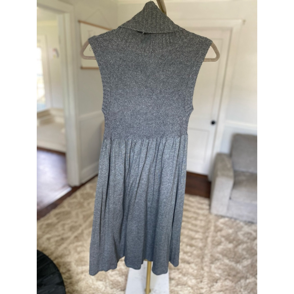 Old Navy Cowl Neck Sweater Dress Knit Cozy Sleeveless Soft Warm Autumn Winter M - Picture 3 of 8